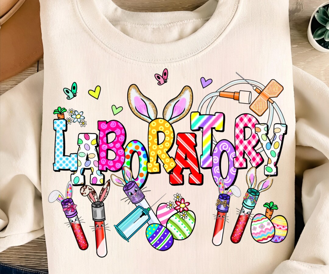 Easter Lab Png, Easter Laboratory Png Sublimation Design and Digital ...