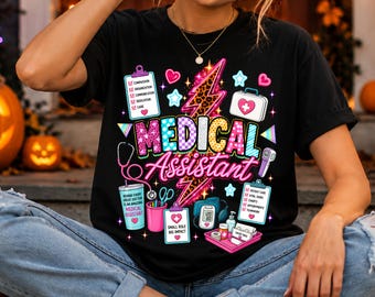 Medical Assistant PNG (Digital Download), Medical assistant png sublimation design, Medical assistant shirt design dtf print png