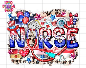 4th of July Nurse png, American Nurse png, 4th of july cna shirt dtf print, CNA png, Independence day CNA png, red white and blue png