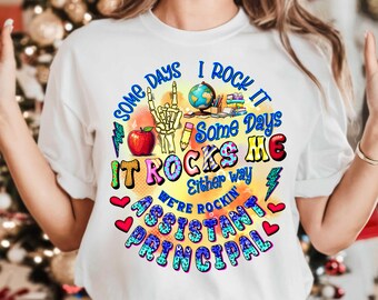 Assistant Principal PNG: School Staff Sublimation Design (Digital Download), Assistant principal png sublimation design and dtf print