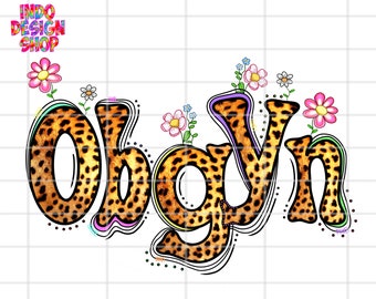 Obgyn png, Leopard obgyn png, Obstetrics and gynecologist png sublimation design, Obgyn sublimation design and digital download, OB/GYN png