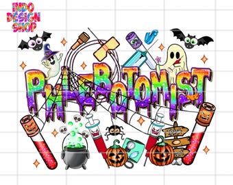 Halloween Phlebotomist png, Halloween Phlebotomist Technician png, One spooky Phlebotomist Tech png, Halloween medical png, Healthcare png