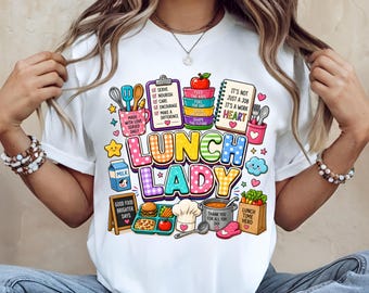 Lunch lady PNG, Lunch Lady life png sublimation design, Lunch lady shirt png, Lunch lady dtf print, Funny Lunch lady shirt png