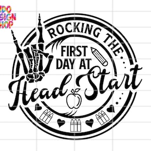 Head Start svg, Rocking the Head start life svg,  Head start svg, Head start svg file for cricut, Head start svg files