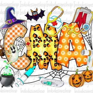 Halloween CMA png, Halloween Certified Medical assistant png sublimation design, Spooky CMA png sublimation design and digital download