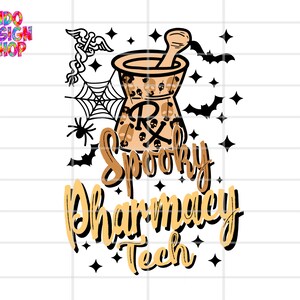 Halloween pharmacy tech png, Spooky Pharmacy tech png file for sublimation and digital download,  Halloween Pharmacy png design