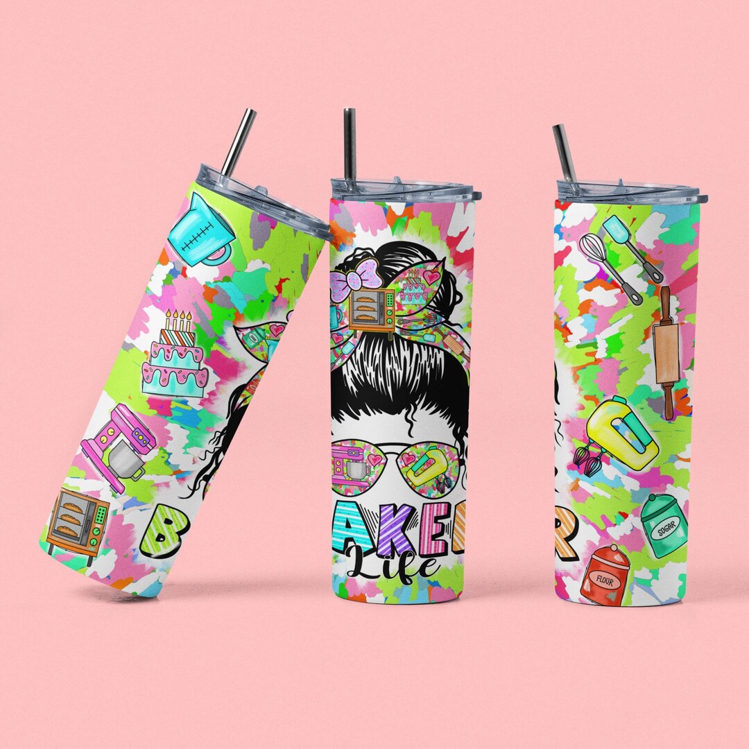 Baker Life Tumbler Png, Baker 20oz Skinny Tumbler Png Sublimation ...