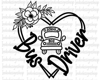 Bus driver svg png, Floral bus driver svg file for cricut, One Loved Bus driver svg png, gift fir bus driver, bus driver shirt svg png
