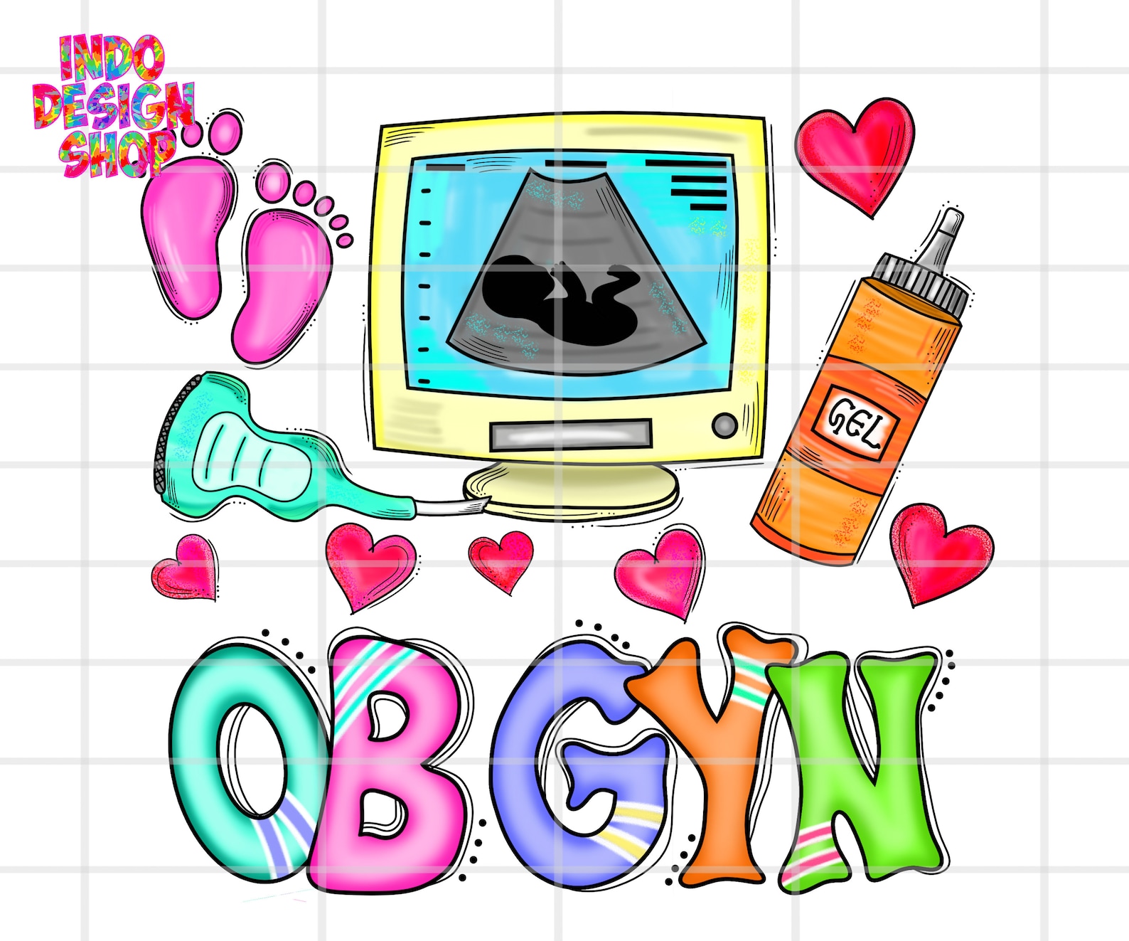 Obgyn Png, Obstetrics and Gynecologist Png Sublimation Design, Obgyn ...