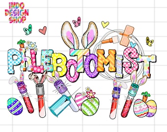 Flebotomía de Pascua (PNG), Flebotomista de Pascua (PNG), Flebotomista de Primavera (PNG), Diseño de sublimación de flebotomista y descarga digital