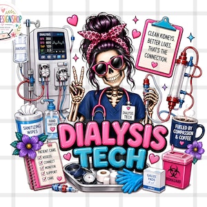 Dialysis tech png, Dialysis tech life png, Dialysis Tech shirt design, Dialysis nurse shirt dtf design, Dialysis sublimation png