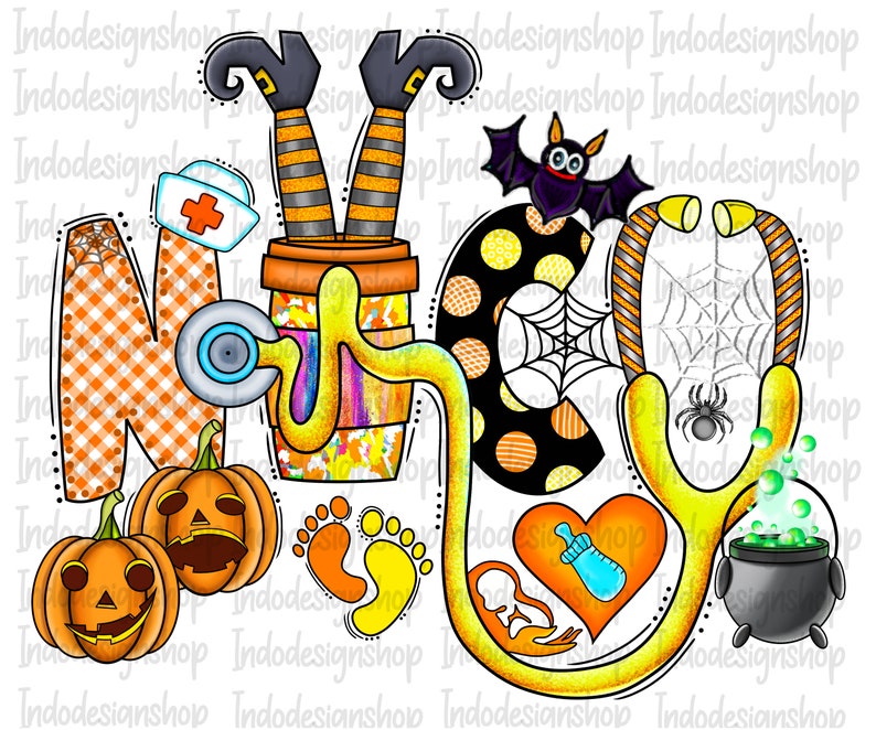 Halloween NICU Nurse Png Nicu Nurse Png Spooky Nicu Nurse - Etsy