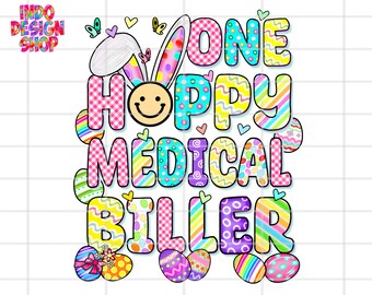 Easter medical coder png, One hoppy medical coder png sublimation design and digital download, Medical coder png, Easter Medical png file