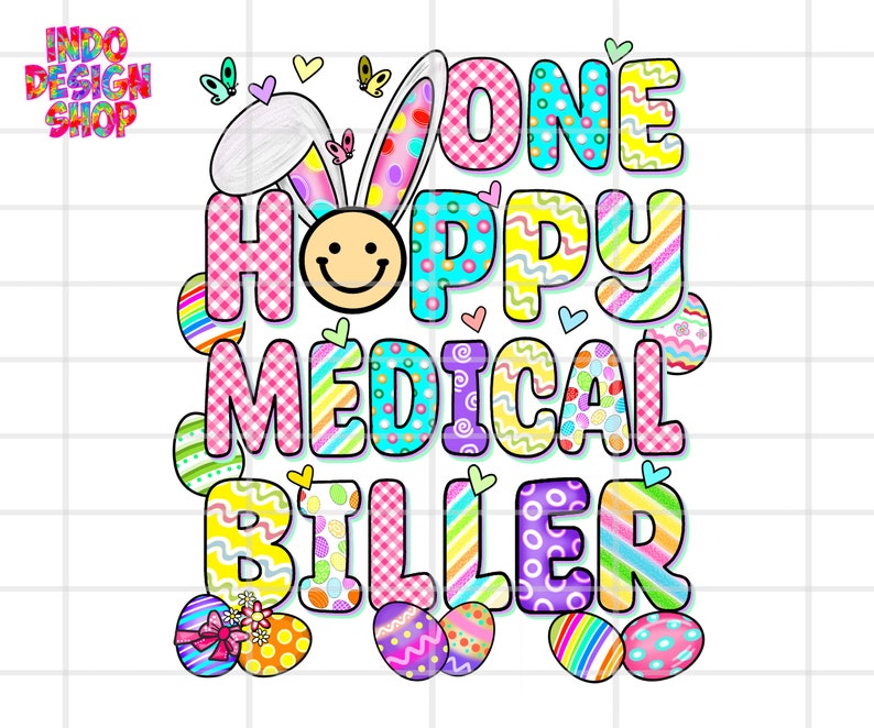 Medical Coder Colorful Design Easter Medical Coder Png, One Hoppy Medical Coder Png Sublimation ...