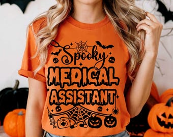 Halloween Medical Assistant SVG: Spooky Cricut File (Digital Download), Halloween Medical assistant svg png, Halloween medical shirt png