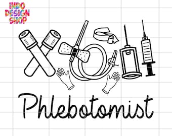 Phlebotomist svg, Phlebotomist Technician svg png, Phlebotomist Tech svg png, Lab Tech png svg, Butterfly needle svg, Blood collection tube