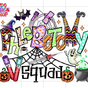 Halloween Phlebotomy Squad PNG, Halloween Phlebotomy Squad PNG, Phlebotomist Dtf Print, Halloween Phlebotomy Squad PNG Sublimation PNG