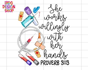 She works willingly with her hands png, Phlebotomist png sublimation design, Phlebotomy tech png, Phlebotomist Tech sublimation png
