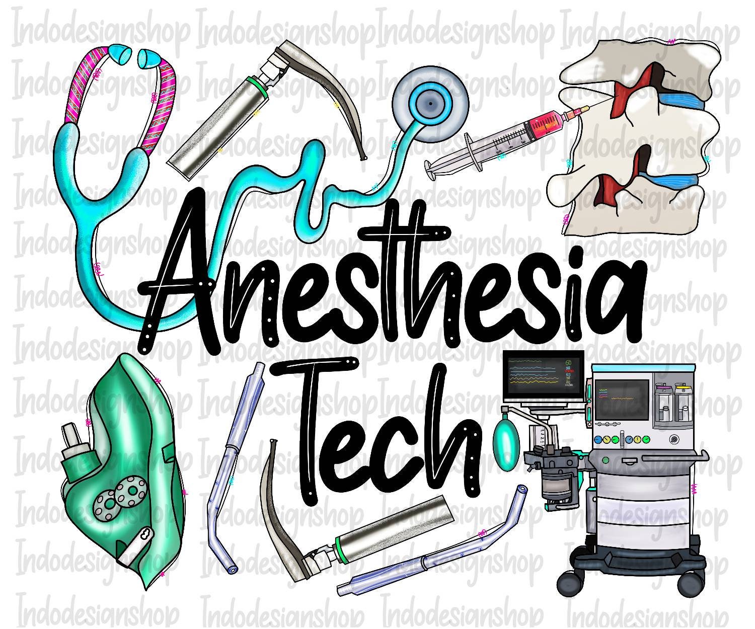 Anesthesia Tech Png Sublimation Design Anesthesia Tech Png Etsy