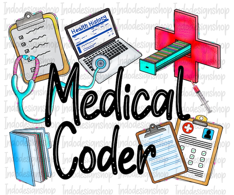 Medical Coder Colorful Design Medical Coder Png Sublimation Design, Medical Coder Png Sublimation ...