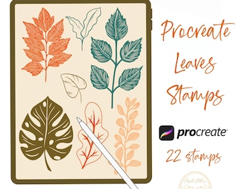 Botanical Procreate Stamps: Hand-Drawn Plant Brush Set (Digital Download)