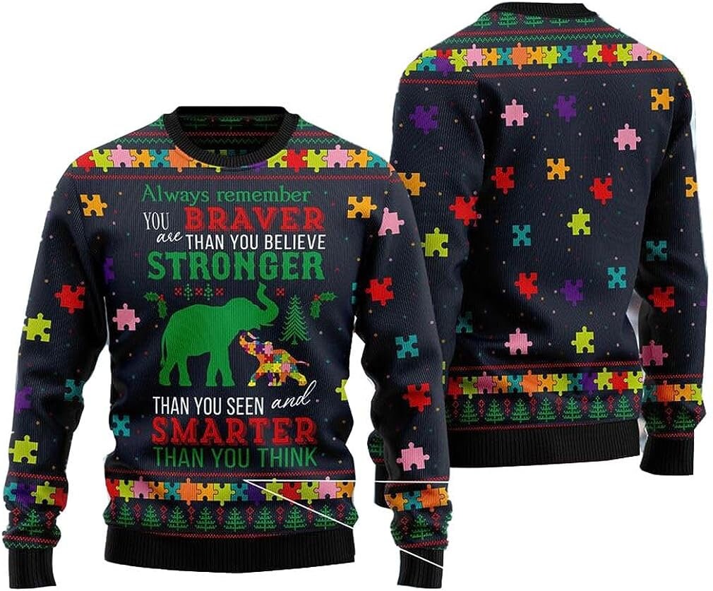 Elephant ugly top christmas sweater