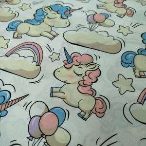 Tecido unicórnios | tecido ao metro