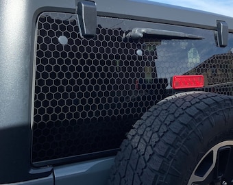 Trim to Fit Hexagon Pattern Vinyl Decal - Choose Your Size and Color - Contact for Other Sizes