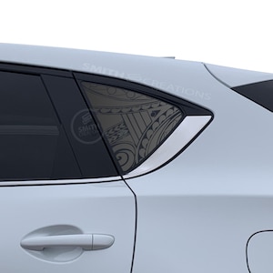 Fits Mazda CX-5 2017 - 2025 Rear 3rd Quarter Window Tribal Pattern Vinyl Window Decal Pre Cut No Trimming Needed