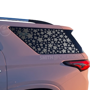 Fits 2018-2023 Chevy Traverse Rear 3rd Quarter Window Stars Only ...