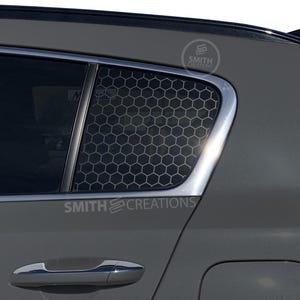 Fits 2017-2022 Kia Sportage Rear 3rd Quarter Window Hexagon Pattern #1 Vinyl Window Decal Pre Cut No Trimming Needed