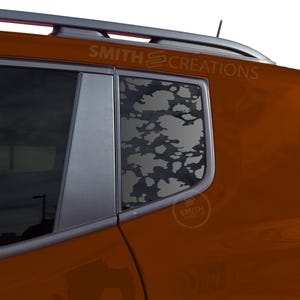Fits 2019 - 2023 Jeep Renegade Rear 3rd Quarter Window Cow Spots Pattern Vinyl Window Decal Pre Cut No Trimming Needed Animal Print Cattle