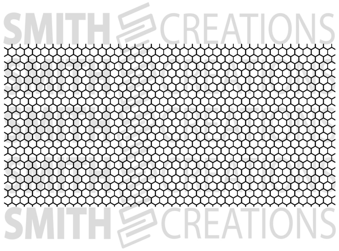 Hexagon Pattern Theme - Universal Vinyl Decal - Choose Size and Vinyl ...