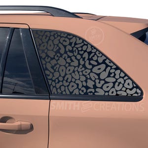 Fits 2007- 2014 Ford Edge 3rd Quarter Window Cheetah Spots Pattern Vinyl Window Decal Pre Cut No Trimming Needed Leopard Print