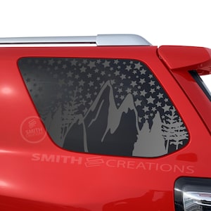 Fits 2010-2024 Toyota 4Runner 3rd Quarter Side Windows Stars Mountain Scene Window Decal Pre Cut NO TRIMMING NEEDED Galaxy Theme