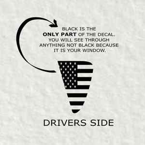 No Trimming Fits 2008-2013 Kia Soul Standard American Flag Vinyl Window Decal 2008 2009 2010 2011 2012 2013
