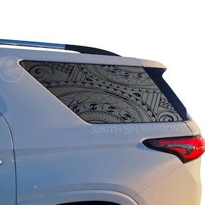 Fits 2018-2023 Chevy Traverse Rear 3rd Quarter Window Unique Tribal ...
