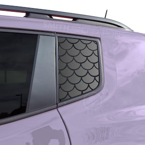Fits 2019 - 2023 Jeep Renegade Rear 3rd Quarter Window Fish Scales Pattern Vinyl Window Decal Pre Cut No Trimming Needed Beach theme