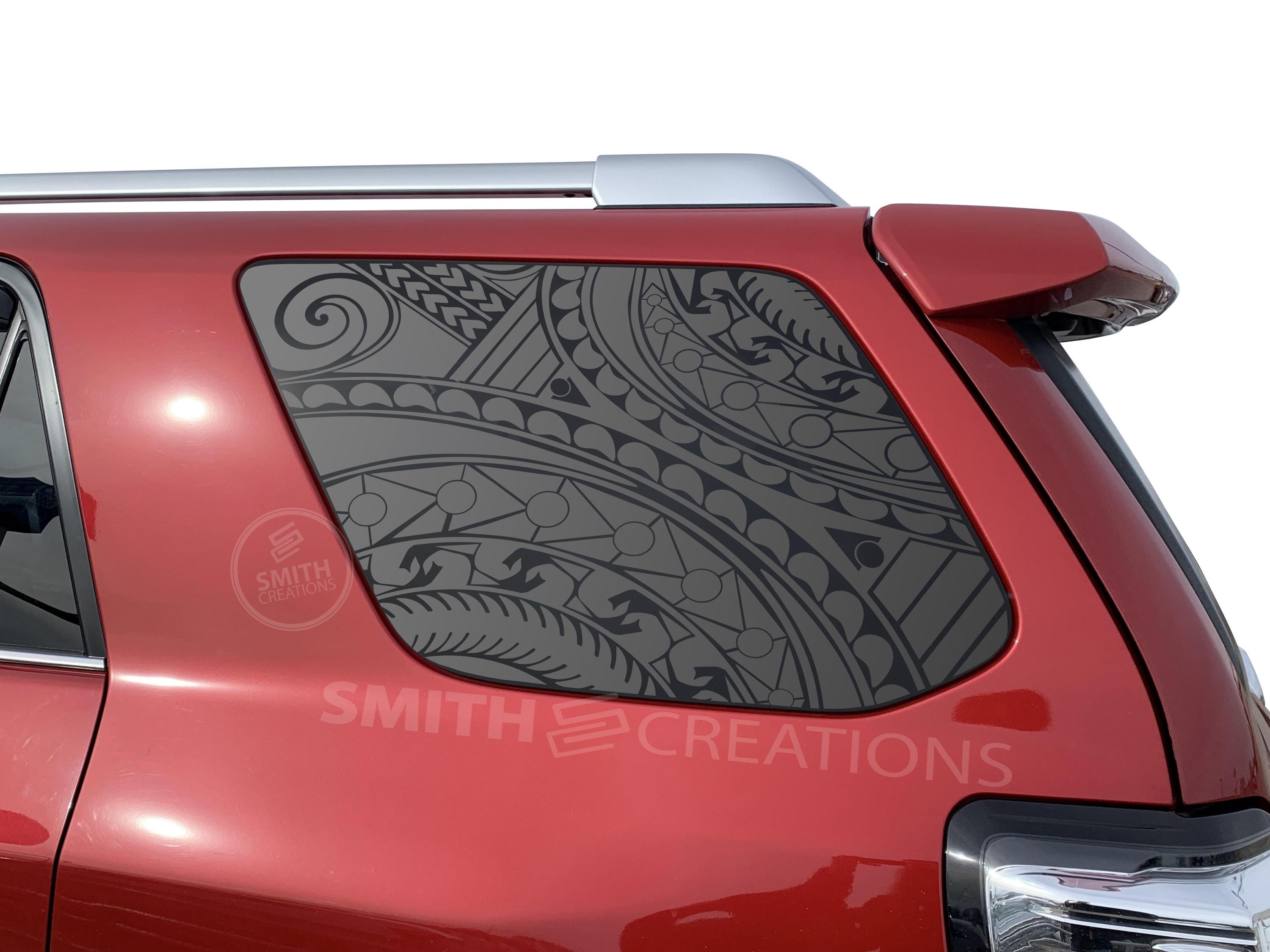 Fits 2010-2024 Toyota 4runner 3rd Quarter Side Windows Unique Tribal ...