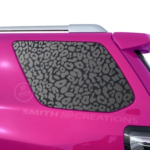 Fits 2010-2024 Toyota 4Runner Rear Side Windows Cheetah Spots Pattern Window Decal sticker NO TRIMMING NEEDED Pre Cut