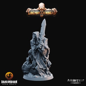 Undead Reaver 2 - D&D - 9th Age - Kings of War - Tabletop Wargaming - DnD - RPG  - Undead - Arbiter Miniatures