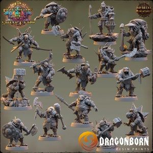 Die Prätorianer von Schildinsel - Schildkröten-Schildkröten-Krieger D&D Wargaming Miniaturen D&D - 9th Age - Kings of War - Dayanbruch Miniaturen - RPG