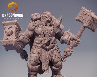 Rutger Gausshammer - D&D - Warrior  - 9th Age - Kings of War - Daybreak Miniatures - DnD - RPG  - Orks - Orcs