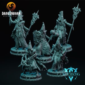 Apostles of the Faceless King - D&D DnD RPG Fantasy Tabletop Wargaming Miniatures - Resin Print