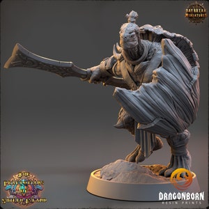 Bidbal - Tortle Turtle Warrior DnD RPG Wargaming Miniatures - D&D - 9th Age - Kings of War - Daybreak Miniatures - RPG