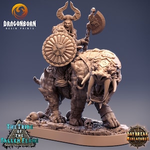 Ingar the Cleaver on Tuskerbeast - D&D - Hobgoblin- 9th Age - Kings of War - Daybreak Miniatures - RPG