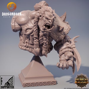 Zweitung Blutnagel Büste - Daygebrochen Miniaturen - Ork Krieger