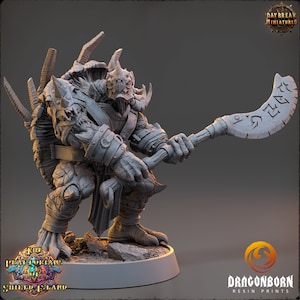 Tormic - Tortle Turtle Warrior DnD RPG Wargaming Miniatures - D&D - 9th Age - Kings of War - Daybreak Miniatures - RPG