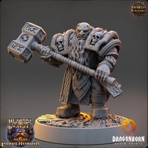 Joriz Dammerung - D&D - Chaos Zwerg Krieger - 9th Age - Kings of War - Dayanbruch Miniaturen - DnD - RPG