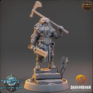 Ragnar Wolfslayer - D&D - Guerreros - 9th Age - Kings of War - Daybreak Miniatures - RPG - Bárbaro - Vikingo